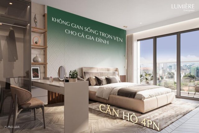 căn hộ 4 phòng ngủ, không gian trọn vẹn cho cả gia đình